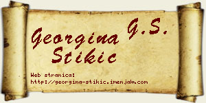 Georgina Stikić vizit kartica